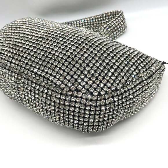 I.N.C. International Concepts Black Diamond Mesh Hobo Bag - Picture 7 of 11